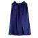 Carnival cloak, satin, color blue length 100cm