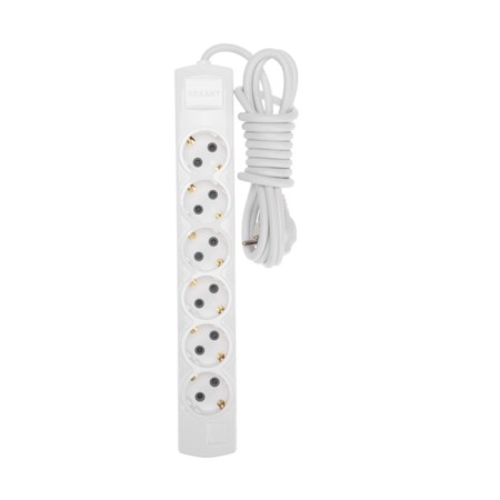 Extension cord Premium 6 nests, 3m, 3x1.5mm², s/h, white rexant-1