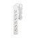 Extension cord Premium 6 nests, 3m, 3x1.5mm², s/h, white rexant