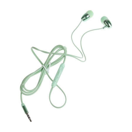 Nausiki Byz S872, wired, vacuum, 3.5 mm, 1.2 m, green-1