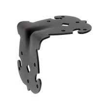 Corner Figus tundra , 90x90x80x2.1 reinforced, Black color 1 pc.