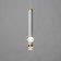Suspension lamp "Regent" LED 5W 4000k white 3.3x3.3x30-130cm