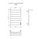 Electric towel "Sanprise" Classic P8, 500x800 mm, right, white