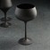 A set of glasses for the wine "Magnolia", 350 ml, black color