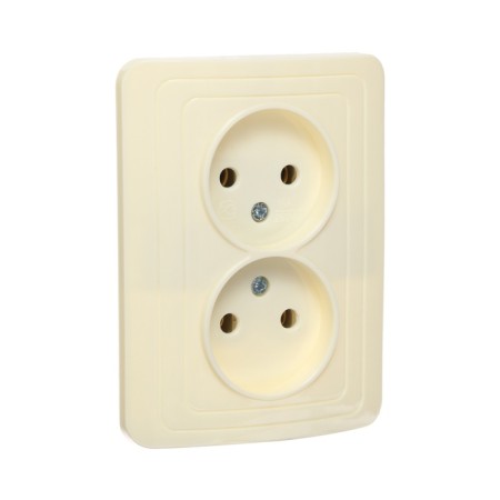 Double Luazon Lighting "Orion", 10 A, hidden, without salary, beige-1