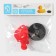 Bath plug with a toy "Nemo fish", diameter: top 5.1 cm, bottom 4.6 cm, red color red