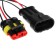 Car connector, hermetic plug-gnesdo DJ7031-1.5-11/21, 3 contacts, set 2 pcs