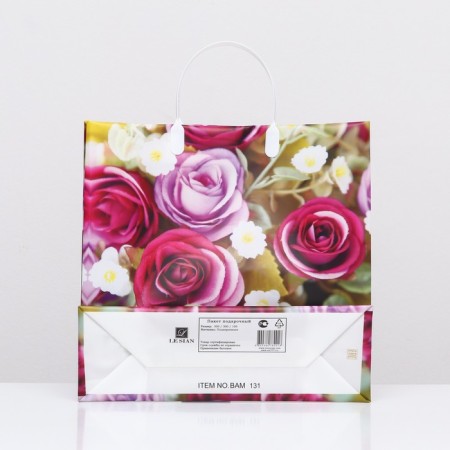 Package "long -awaited roses", soft plastic, 30 x 30 cm, 100 μm-1