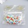 Beads for PVC Creativity "Hearts Rainbow" set 25 pcs 0.5x1x1 cm