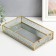 Standing interior glass with a mirror rectangular "Drops on the window" with handles 5x14x24 cm