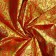 Board flap, gold on red, 100 × 150 cm