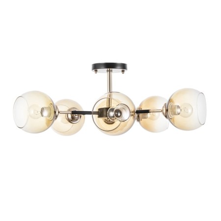 Sender chandelier 6he27 40W black and gold 58x58x27 cm-4