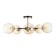 Sender chandelier 6he27 40W black and gold 58x58x27 cm