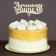 Topper for the cake "Best Teacher", 111x57 mm