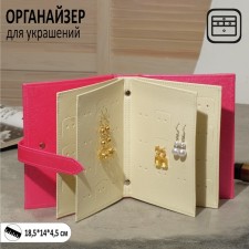 Organizer for storage of jewelry 