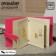Organizer for storage of jewelry "Book", 18.5 × 14 × 4.5 cm, pink color