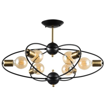 Glasgow chandelier, 6x40W E27, black color
