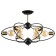 Glasgow chandelier, 6x40W E27, black color