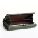 Women's wallet on magnet, green color