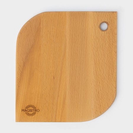 Cutting board MAGISTRO "drop", 20 × 18 × 1.2 cm, oak-4