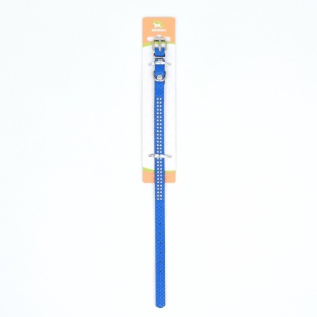 The collar of rivet with 2 rows of rivets, 33 x 1.2 cm, Osh 23-29, blue-6