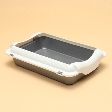 Medium toilet with 36 x 26 x 9, gray/white-4