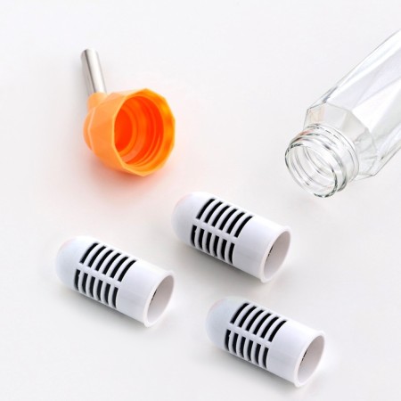 Drill for rodents, 80 ml, fastening-spring, and two interchangeable filters, orange-1