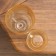Flower pot with the pallet "Harmony", beige 1 liter
