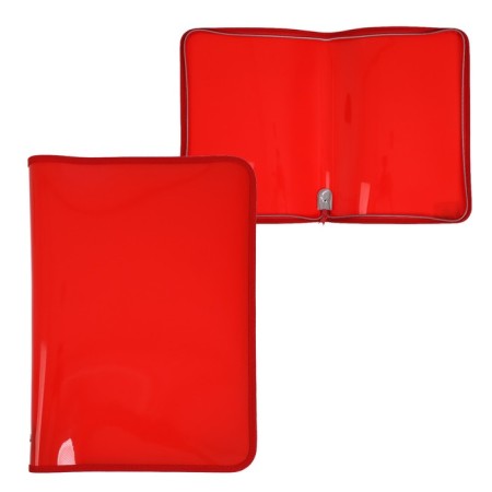 Plastic folder A4, 325 x 230 x 25 mm, lightning around, calligrata "office", PM-A4-11, 0.5 mm, color, texture "sand", red