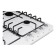 Hon surface NordFrost HS 6040 W, gas, 4 burners, white