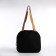 Youth bag with zipper, black color