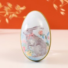 Casket Metal Easter bunny with a bow in colors 