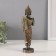 Souvenir Polystone "Buddha - Anjali -Mudra" Gray 6x7x23.5 cm