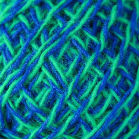 Acryl yarn 100% acrylic, 100m/40 ± 5 g (green-blue melange)-2