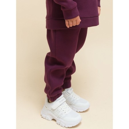 Baby trousers, height 98 cm, burgundy color-2