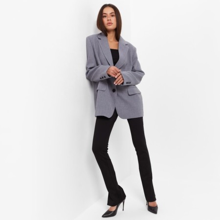 Women's jacket with a cut on the back of MIST size L-XL, color gray-3