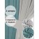 Set of curtains "Canvas", size 200x270 cm, 2 pcs, turquoise color, gray color