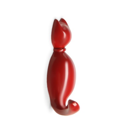 Furniture hook cappio cat, one -rod, red