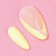 Summer Vibe patch nails, 24 pcs, adhesive plates, ballerina shape, glossy pink/beige/blue color