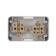 Horizontal block 2 sockets (ceramics) mini ip54 with grounding, o/y, white kranz