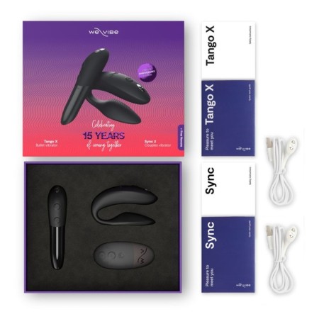 Набор вибраторов для пар We-Vibe 15 Year Anniversary Collection: Tango X + Sync 2-1