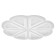 Lamp with PDU 1589/8 LED 160W Dimmer White D.50 cm Bayerlux
