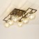 Ceiling chandelier Citilux "Breeze" CL106265, 67.5x33x23 cm, 6x60W, E14, brown color
