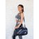 Sports bag with lightning, long belt, dark blue/black color