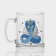 New Year's glass tea mug "Mystical snakes", 320 ml, mix
