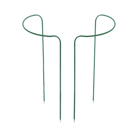 Builder, d = 40 cm, h = 80 cm, leg d = 0.3 cm, metal, set 2 pcs., Green-4