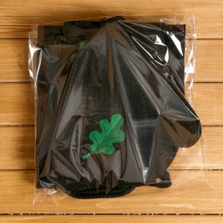 Set for a bath with an applique "Oak sheet" hat, mitten, rug (in a bag)-5
