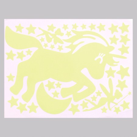 Stick 3D interior luminous unicorn 30*20cm-1
