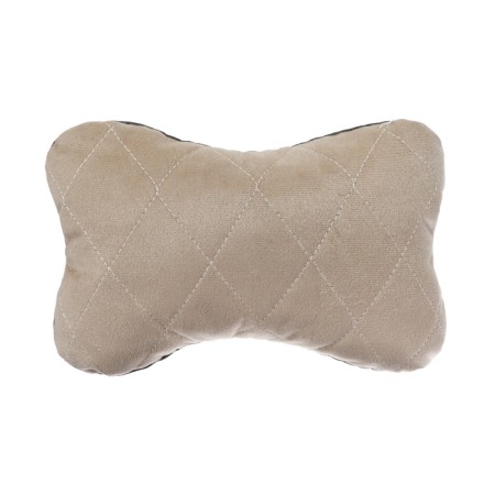 Car gift, a bone, on a headrest, "for you", velor, beige, 16 x 24 cm-2