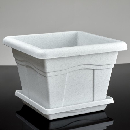 Pot with the Podon "Quadro", 12.2 l, the color is marble-7